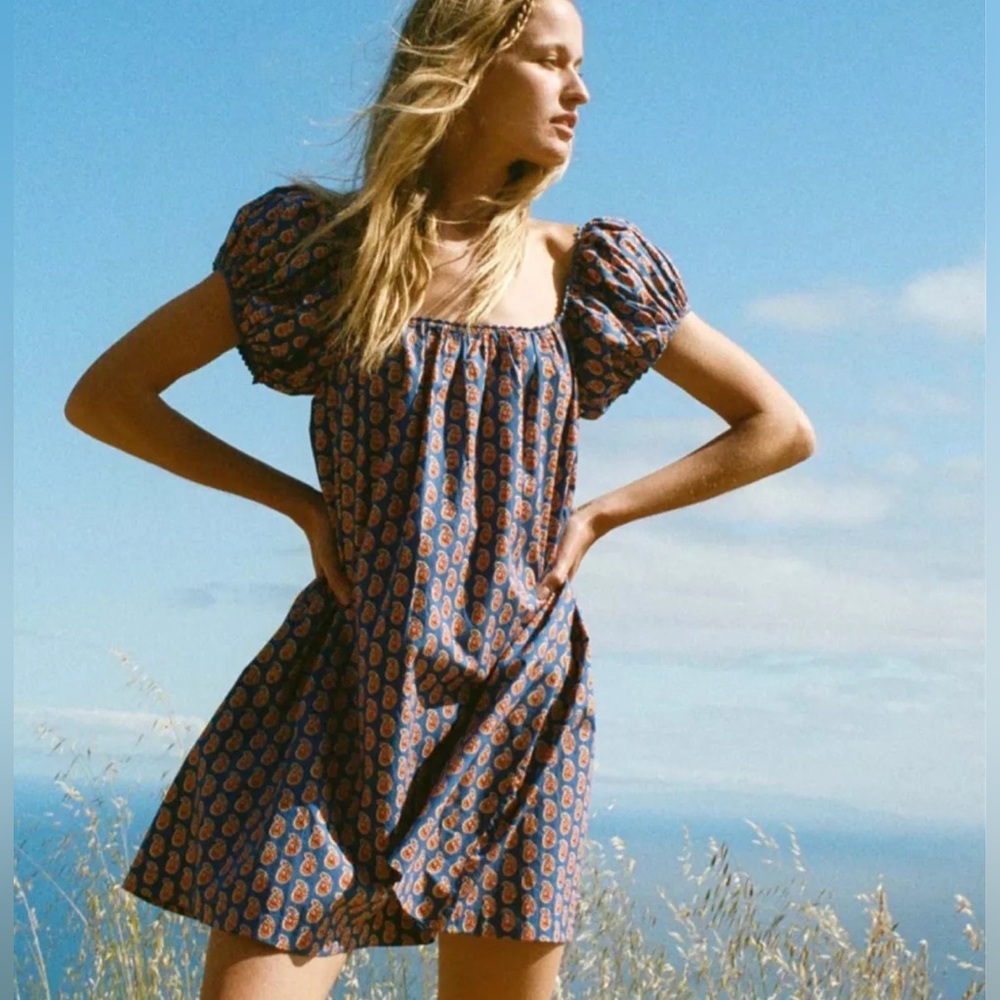 Doen Julie Cotton Poplin Mini Dress